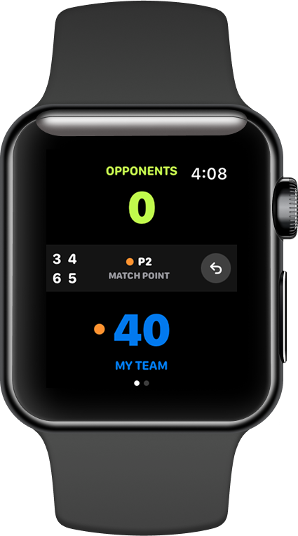 Padelr on Apple Watch — live match score